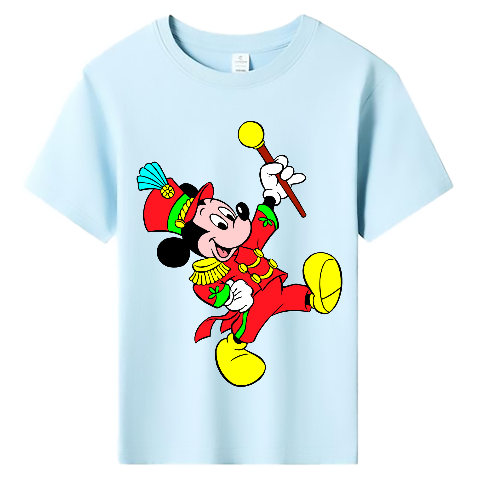 ミッキーマウス Mickey Mouse 綿100％キッズTシャツ（フロントプリント）